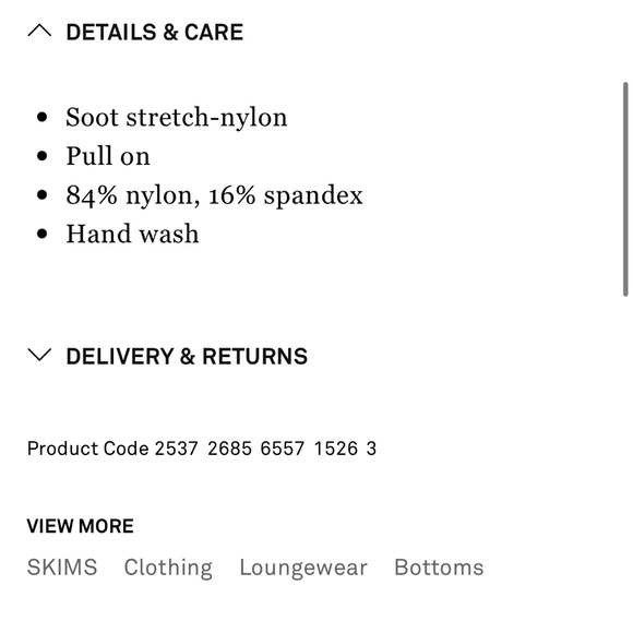 SKIMS Stretch Rib Short 🤎 - Picture 9 of 11